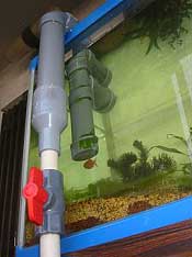 No.001180　観賞魚用水槽 サイホン式オーバーフロー濾過装置